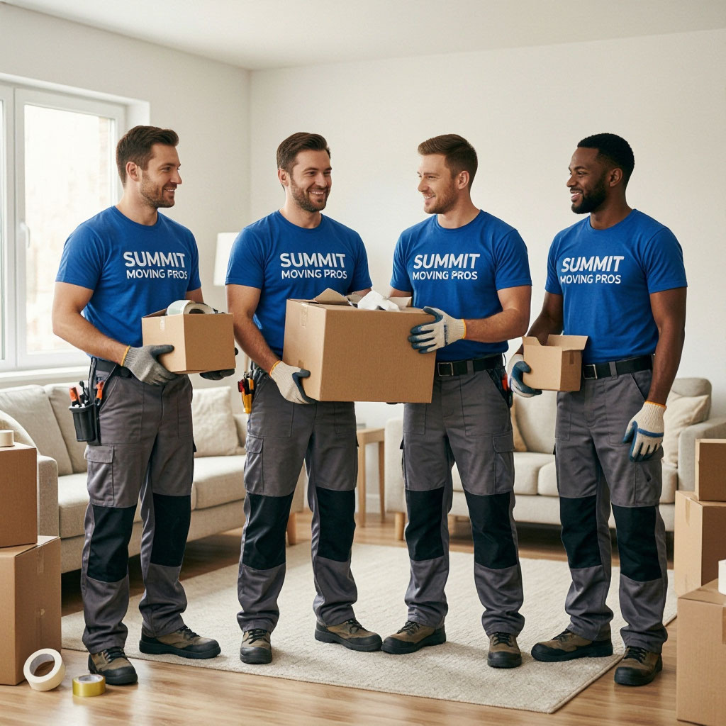 Team of moving professionals at Summit Moving Pros